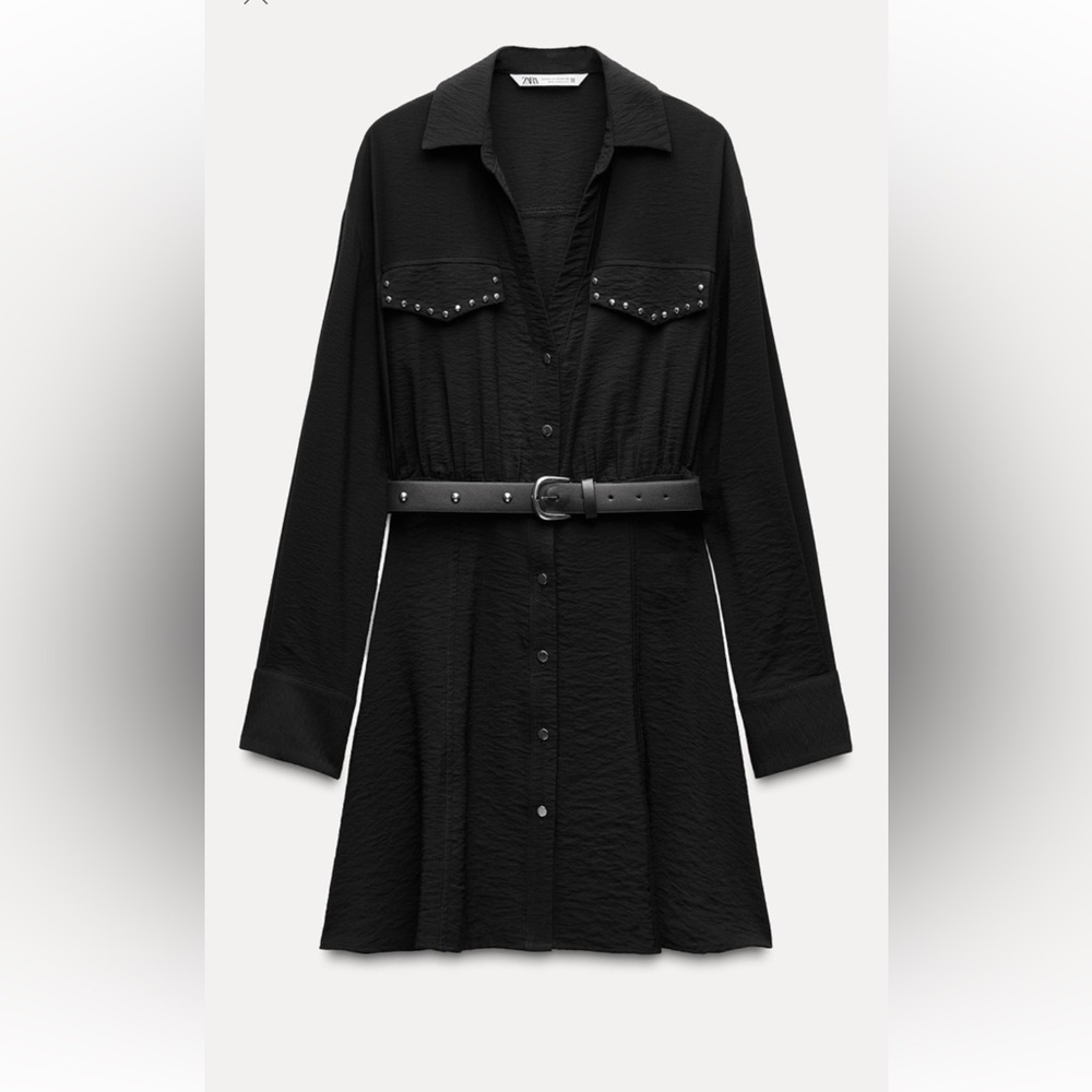 Zara studded belt dress